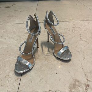 Steve Madden Metallic Strappy Heels